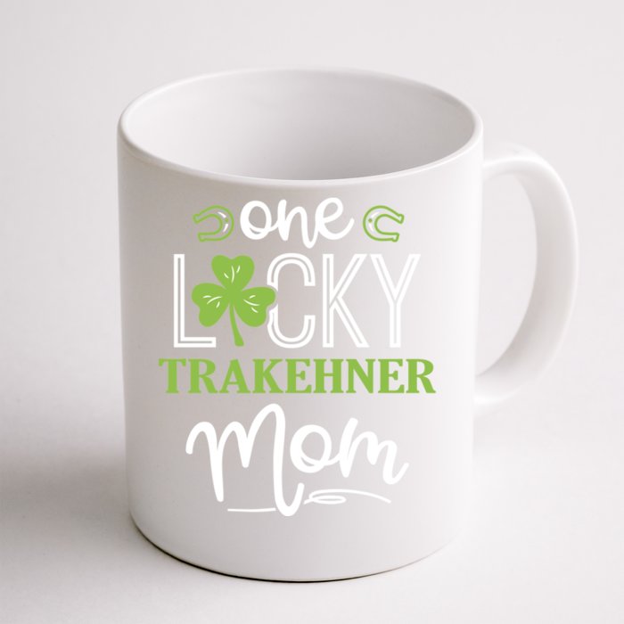 One Lucky Trakehner Horse Mom Irish Horseback Riding Meaningful Gift Front & Back Coffee Mug