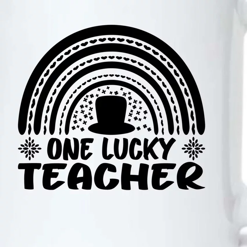 One Lucky Teacher St Patrick's Day Funny For Teacher Gift Black Color Changing Mug