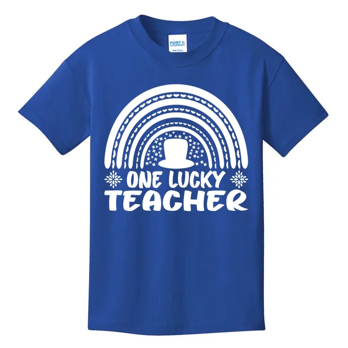 One Lucky Teacher St Patrick's Day Funny For Teacher Gift Kids T-Shirt