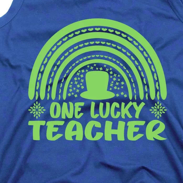 One Lucky Teacher St Patrick's Day Funny For Teacher Gift Tank Top