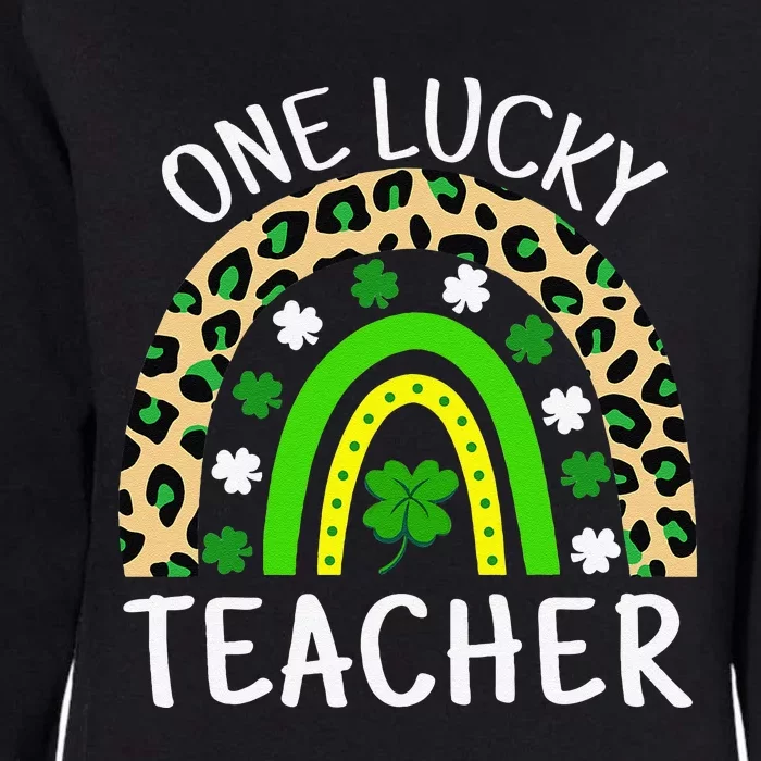 One Lucky Teacher Rainbow Teacher St Patricks Day Womens California Wash Sweatshirt