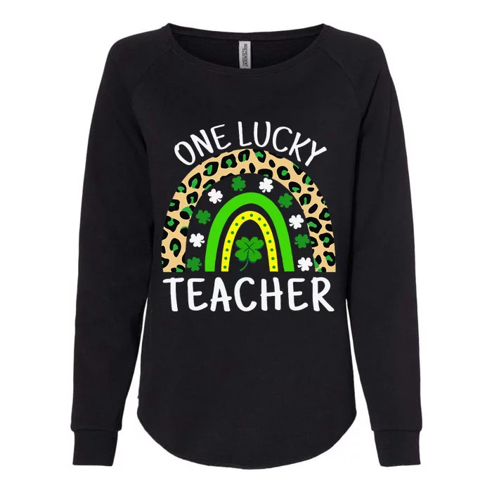 One Lucky Teacher Rainbow Teacher St Patricks Day Womens California Wash Sweatshirt