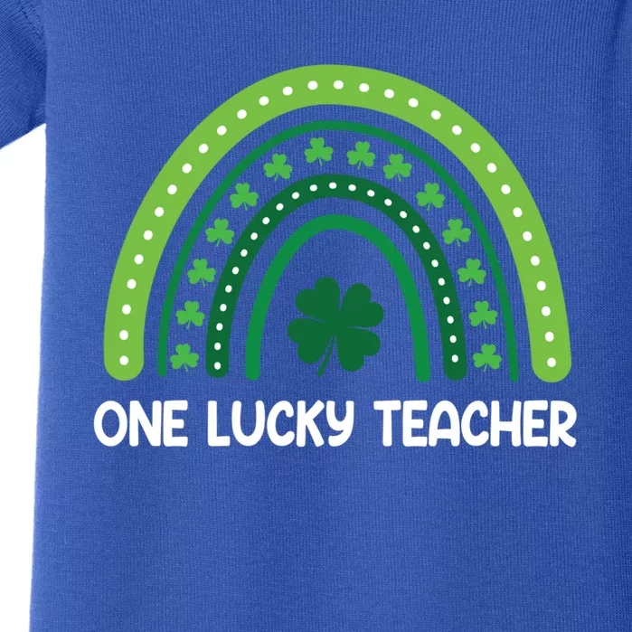 One Lucky Teacher Rainbow St Patrick’s Day Appreciation Meaningful Gift Baby Bodysuit