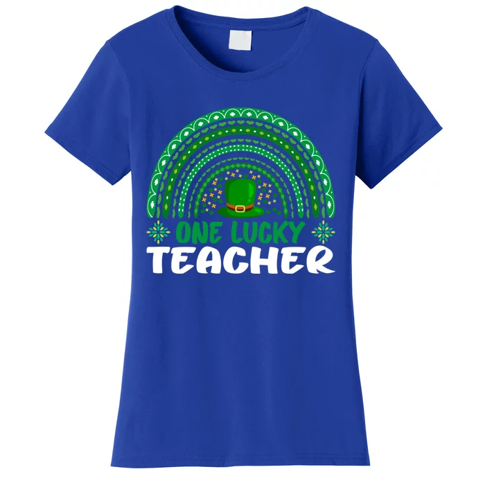 One Lucky Teacher St Patrick's Day Funny For Teacher Gift Women's T-Shirt