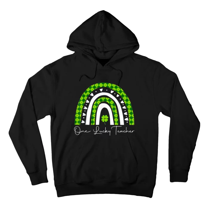 One Lucky Teacher Rainbow St Patrick’S Day Hoodie