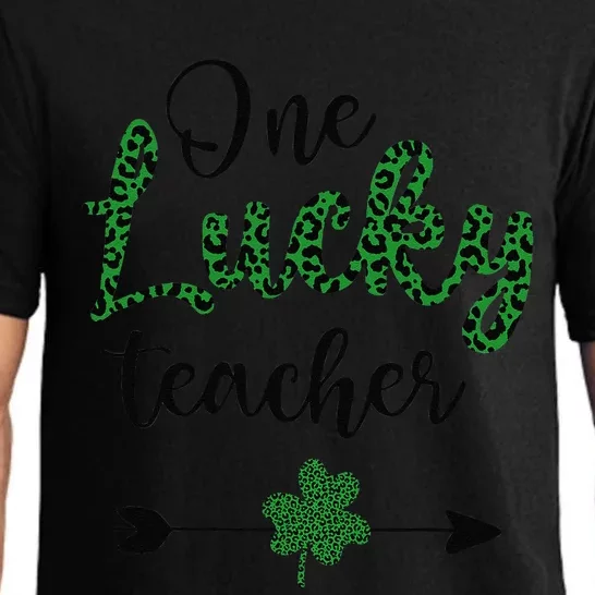 One Lucky Teacher St Patricks Day Gift For Teachers Pajama Set