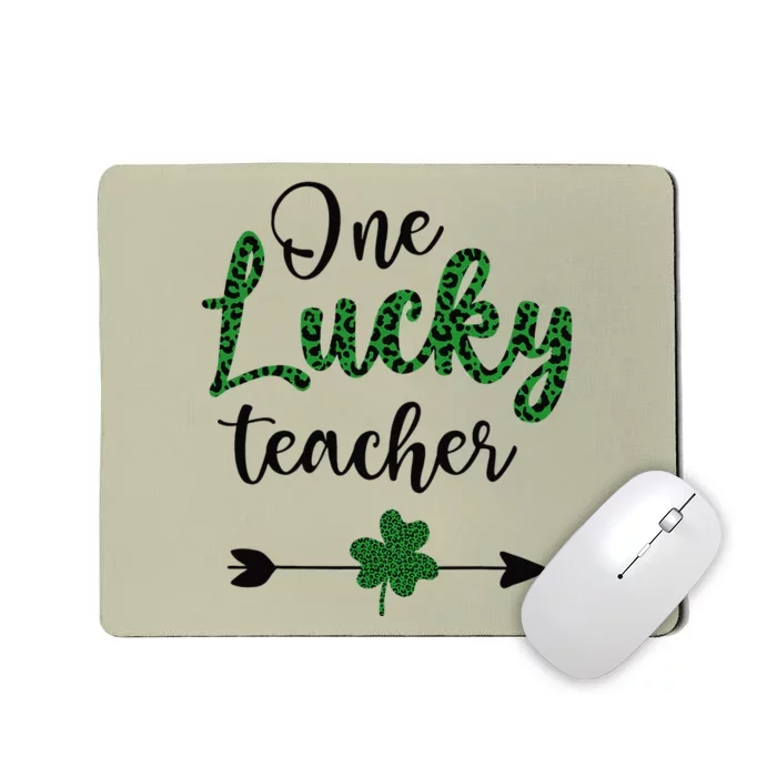 One Lucky Teacher St Patricks Day Gift For Teachers Mousepad