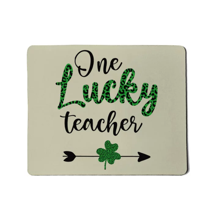 One Lucky Teacher St Patricks Day Gift For Teachers Mousepad