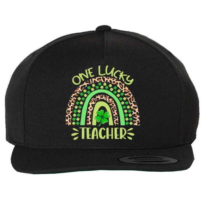 One Lucky Teacher Rainbow St Patrick’s Day Meaningful Gift Wool Snapback Cap