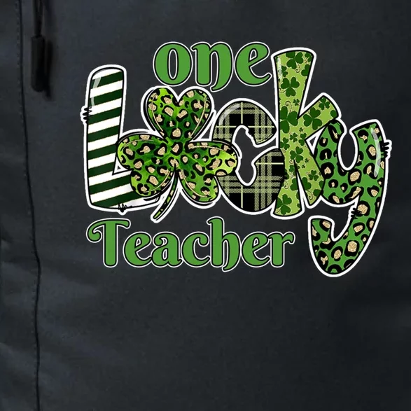 One Lucky Teacher Gift School Teachers Gift St Patricks Day Cute Gift Daily Commute Backpack