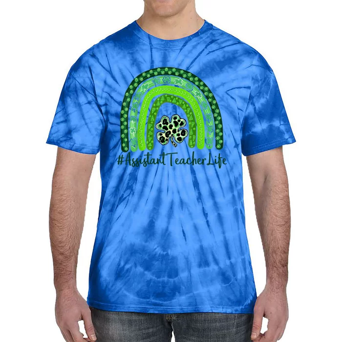 One Lucky Teacher St Patrick's Day Assistant Teacher For The Gift Tie-Dye T-Shirt