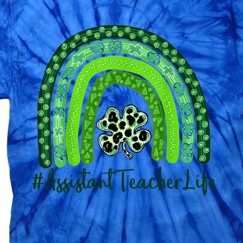 One Lucky Teacher St Patrick's Day Assistant Teacher For The Gift Tie-Dye T-Shirt