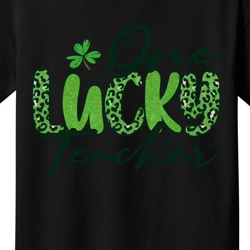 One Lucky Teacher St Patrick's Day Kids T-Shirt