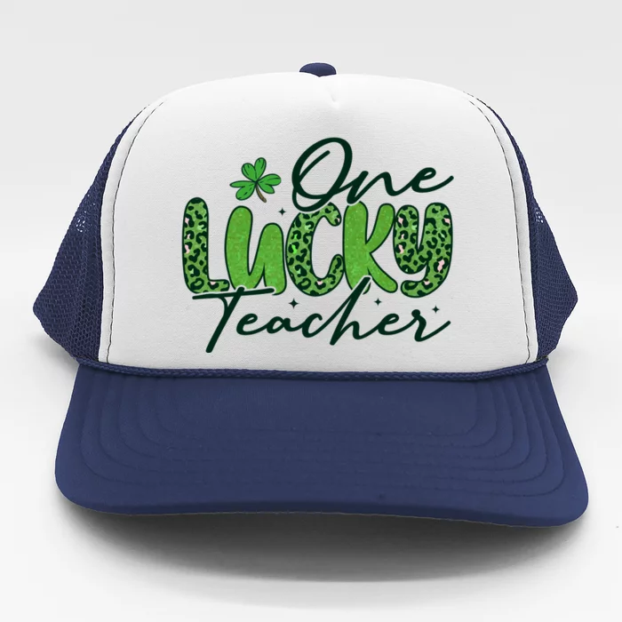 One Lucky Teacher St Patrick's Day Trucker Hat