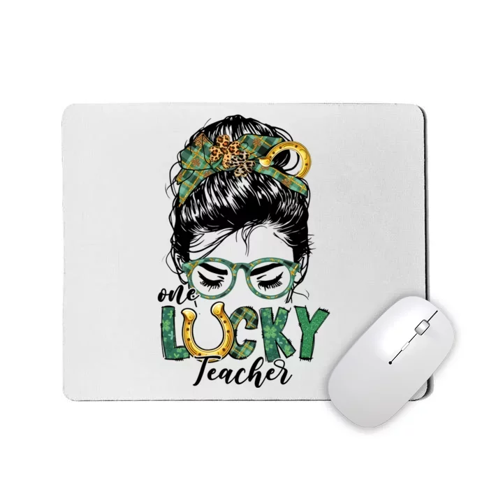 One Lucky Teacher St Patrick's Day Mousepad