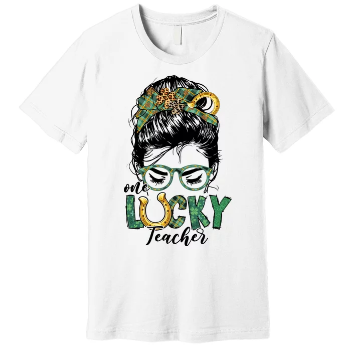 One Lucky Teacher St Patrick's Day Premium T-Shirt