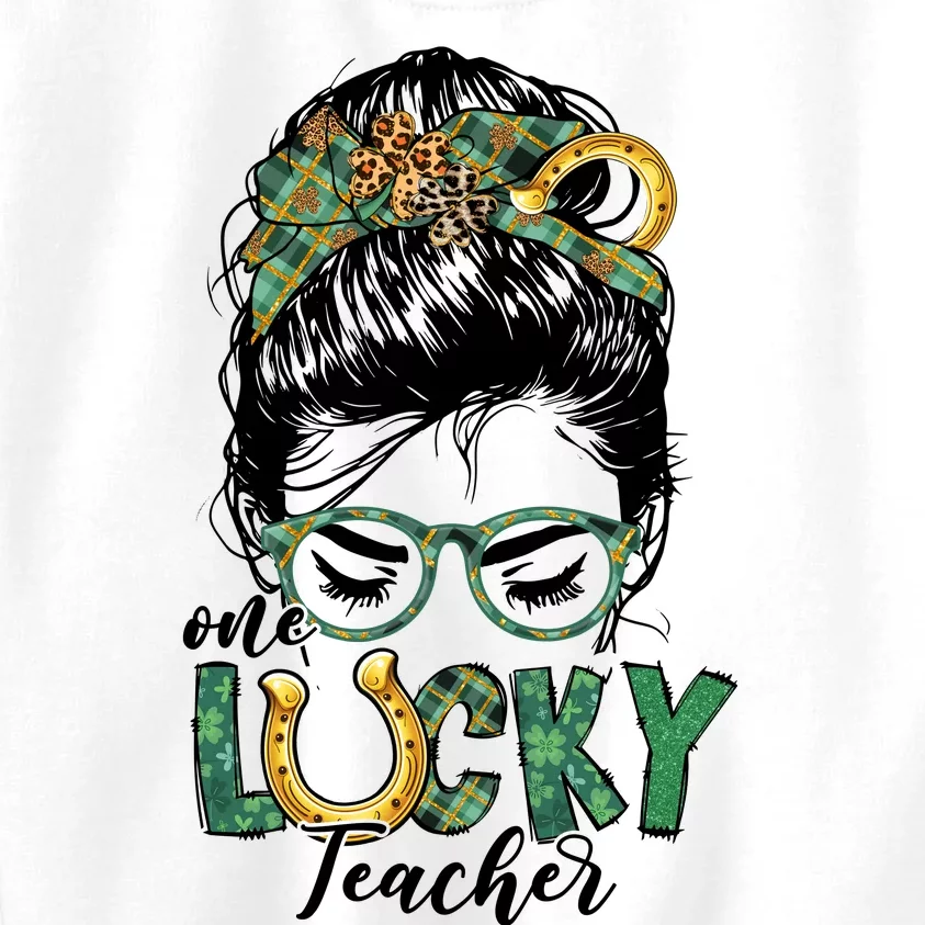 One Lucky Teacher St Patrick's Day Kids Sweatshirt