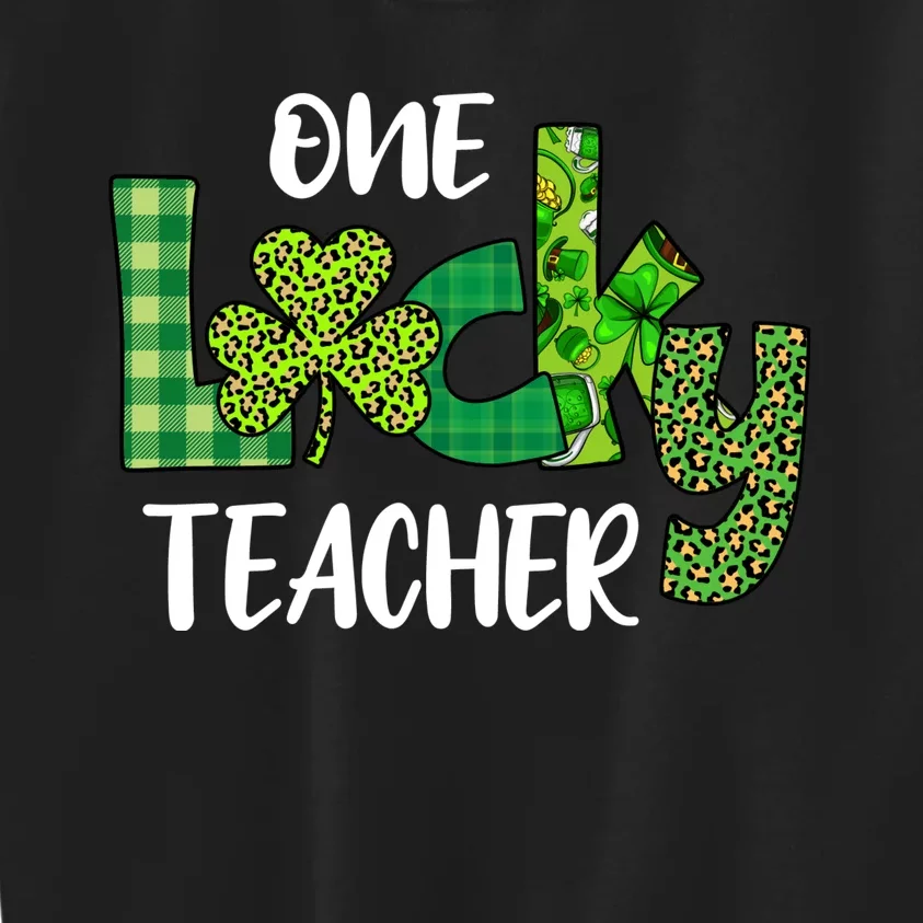 One Lucky Teacher St Kids Sweatshirt