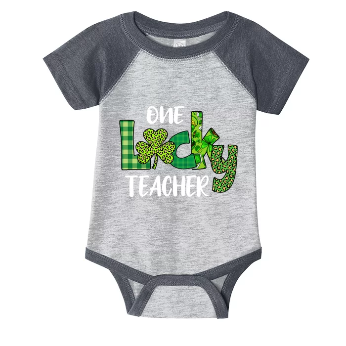 One Lucky Teacher St Infant Baby Jersey Bodysuit