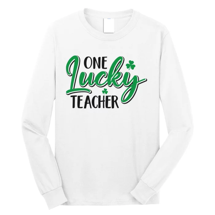 One Lucky Teacher, St Patrick's Day Long Sleeve Shirt