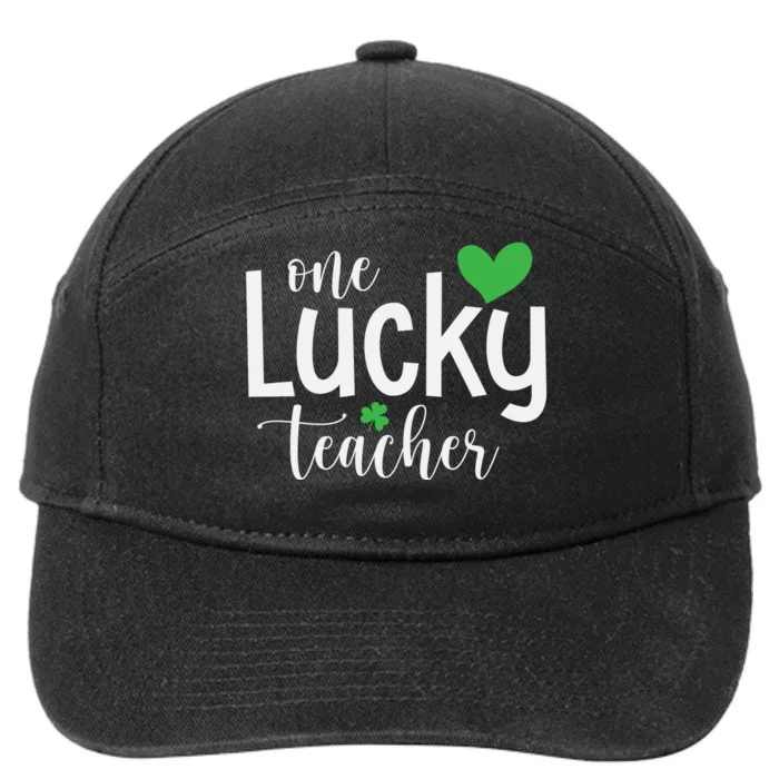 One Lucky Teacher 7-Panel Snapback Hat