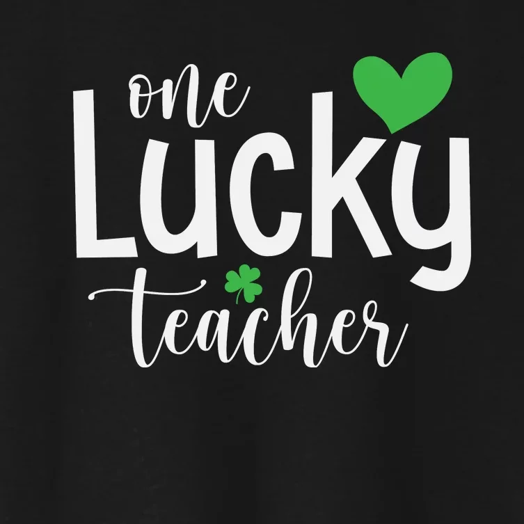 One Lucky Teacher Women's Crop Top Tee