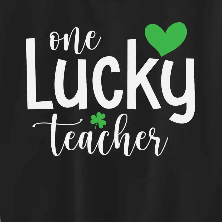 One Lucky Teacher Kids Sweatshirt