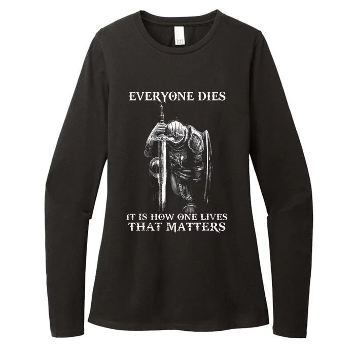 One Lives That Matters Knight Templar Christian Warrior Womens CVC Long Sleeve Shirt