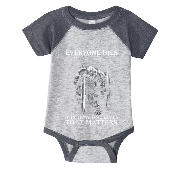 One Lives That Matters Knight Templar Christian Warrior Infant Baby Jersey Bodysuit