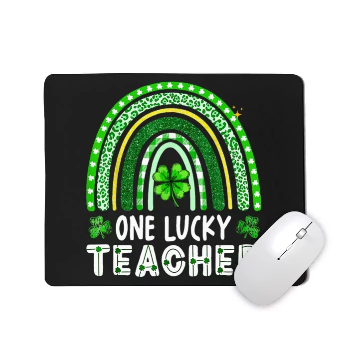 One Lucky Teacher Rainbow St Patrick’S Day Mousepad