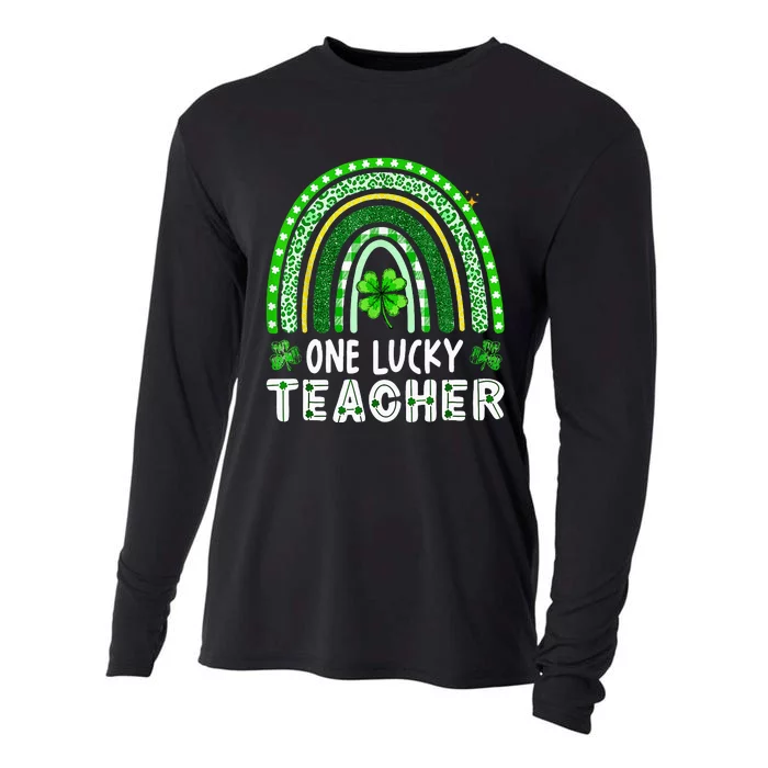 One Lucky Teacher Rainbow St Patrick’S Day Cooling Performance Long Sleeve Crew