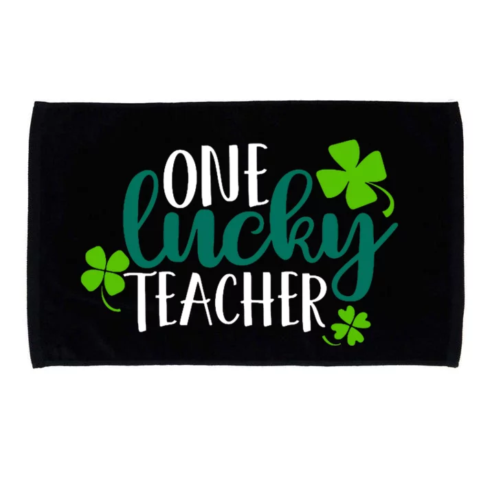 One Lucky Teacher St Patrick's Day Microfiber Hand Towel