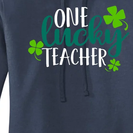 One Lucky Teacher St Patrick's Day Women's Pullover Hoodie