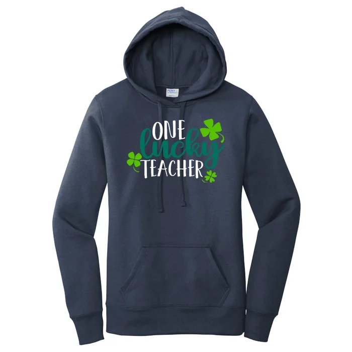 One Lucky Teacher St Patrick's Day Women's Pullover Hoodie