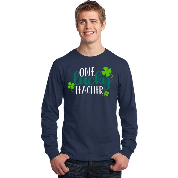 One Lucky Teacher St Patrick's Day Tall Long Sleeve T-Shirt