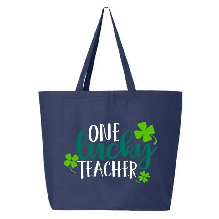 One Lucky Teacher St Patrick's Day 25L Jumbo Tote