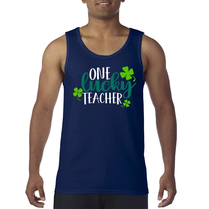 One Lucky Teacher St Patrick's Day Tank Top