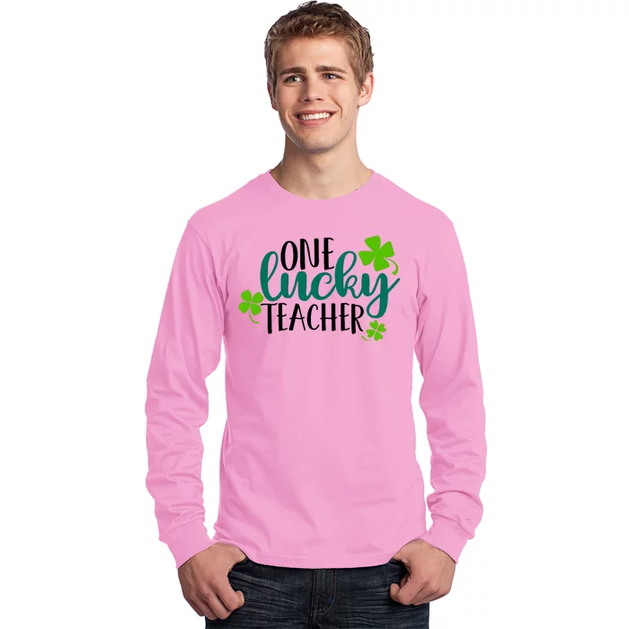 One Lucky Teacher St Patrick's Day Long Sleeve Shirt