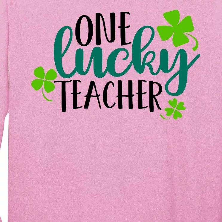 One Lucky Teacher St Patrick's Day Long Sleeve Shirt