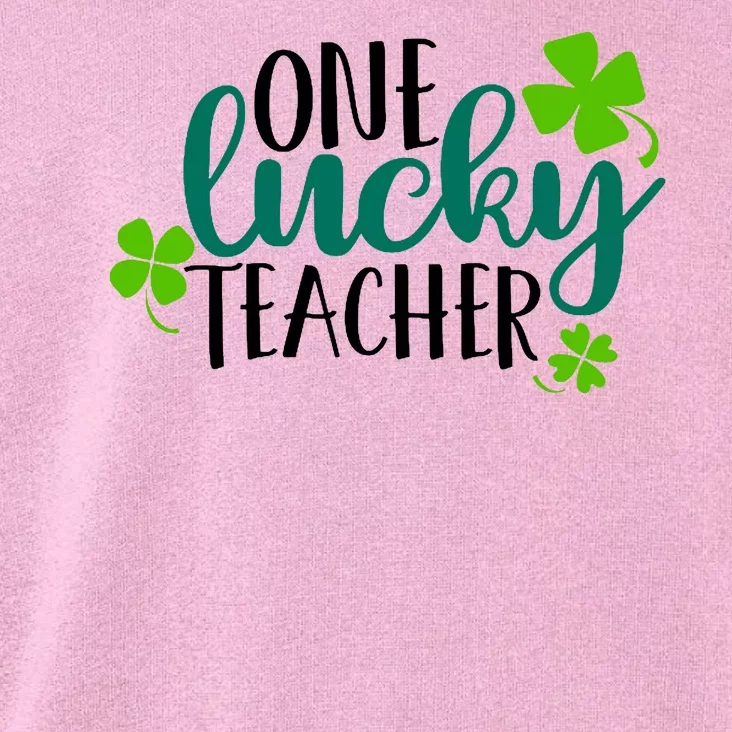 One Lucky Teacher St Patrick's Day Toddler Hoodie