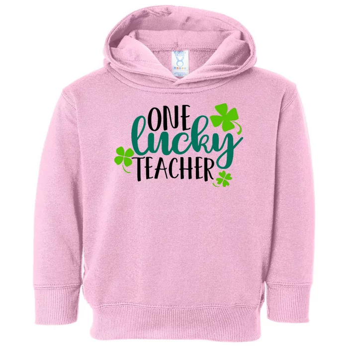 One Lucky Teacher St Patrick's Day Toddler Hoodie