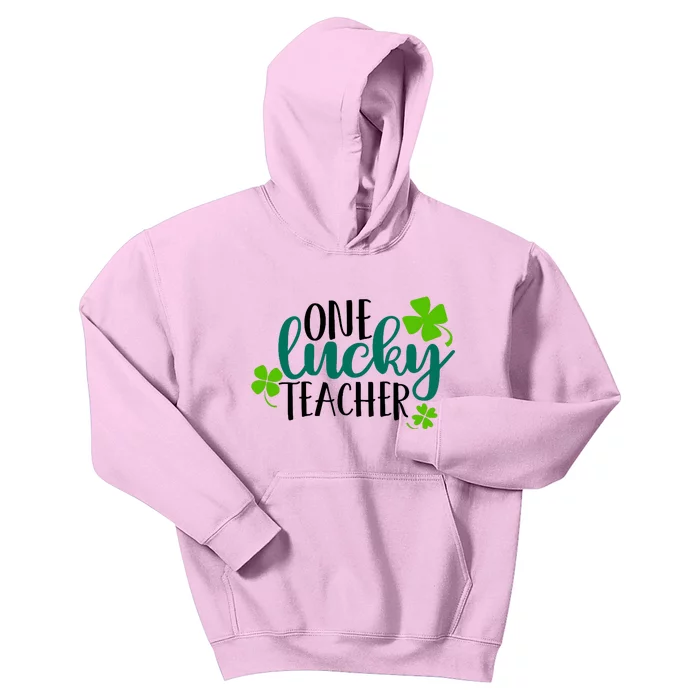 One Lucky Teacher St Patrick's Day Kids Hoodie