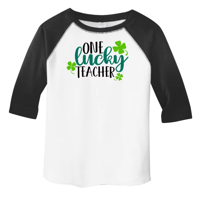 One Lucky Teacher St Patrick's Day Toddler Fine Jersey T-Shirt