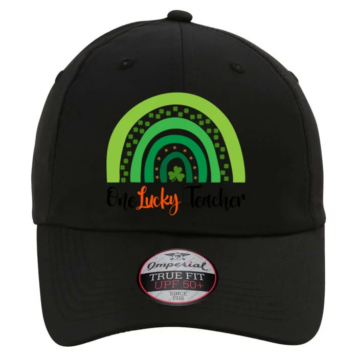 One Lucky Teacher Rainbow Funny St Patrick’s Day Gift The Original Performance Cap