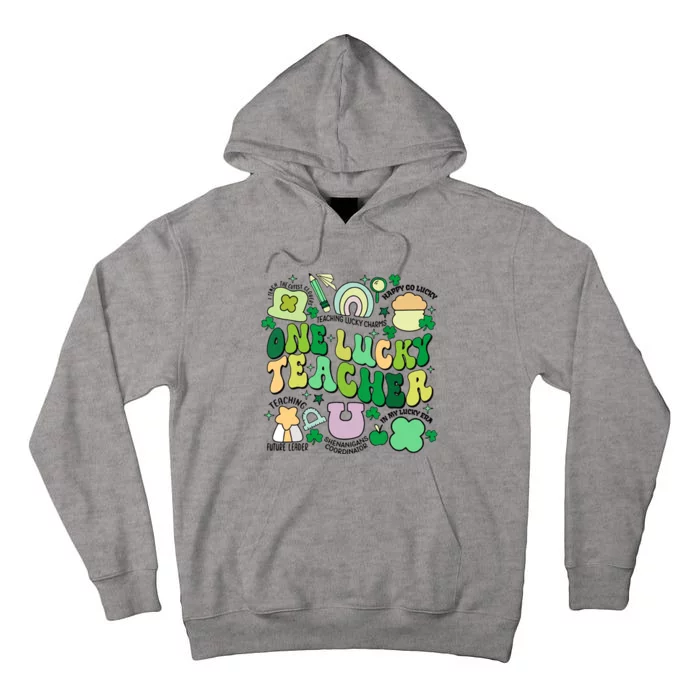 One Lucky Teacher St Patricks Day Irish Teacher Lucky Era Tall Hoodie