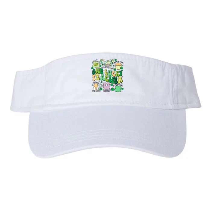 One Lucky Teacher St Patricks Day Irish Teacher Lucky Era Valucap Bio-Washed Visor