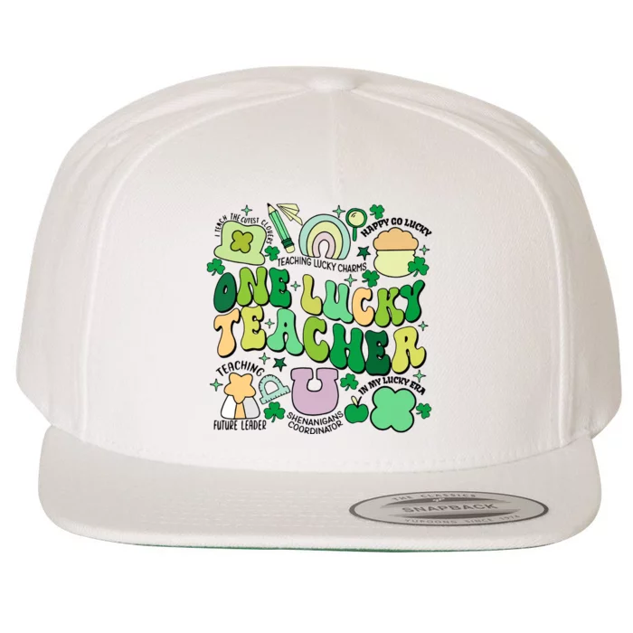 One Lucky Teacher St Patricks Day Irish Teacher Lucky Era Wool Snapback Cap