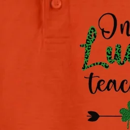 One Lucky Teacher St Patricks Day Gift For Teachers Dry Zone Grid Performance Polo