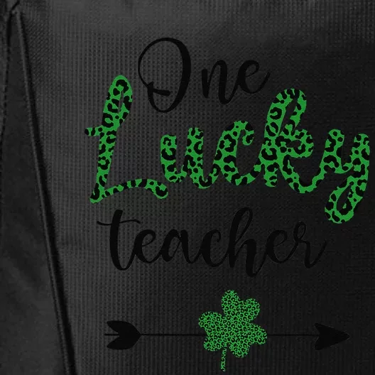 One Lucky Teacher St Patricks Day Gift For Teachers City Backpack