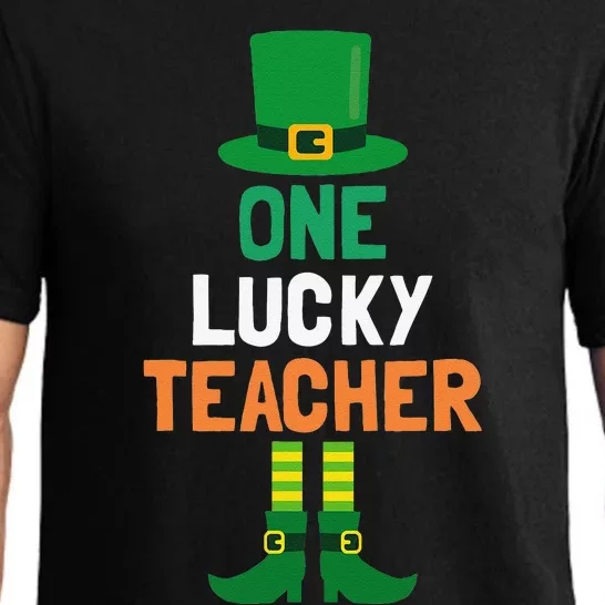 One Lucky Teacher St Patricks Day Teaching Pajama Set